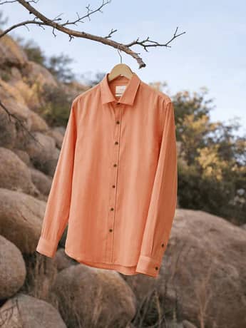Premium Linen Shirt - Pure White - INDIKNOT